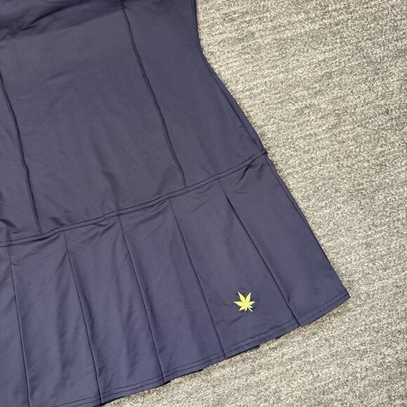 Boast Court Dress Women Large Blue Athletic Tennis Pickle Ball Squash Pleated - Picture 3 of 9